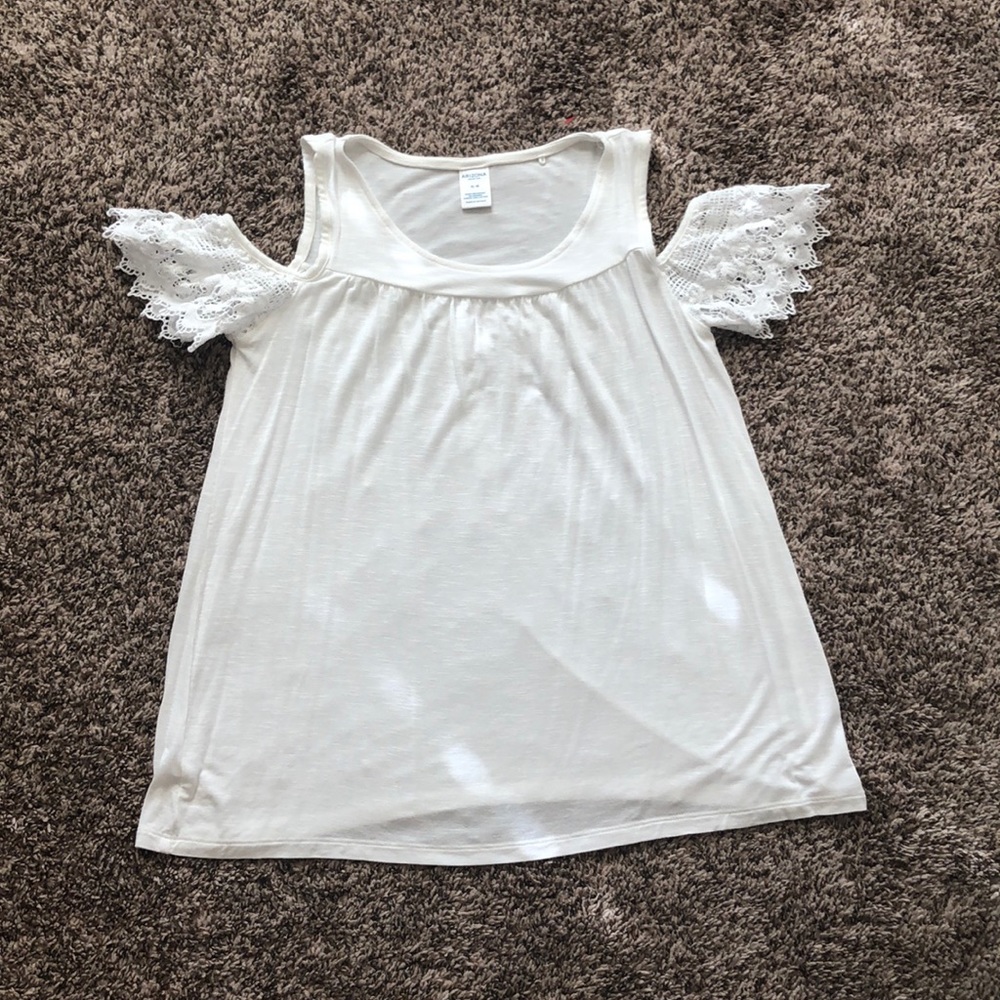 White off the shoulder top
